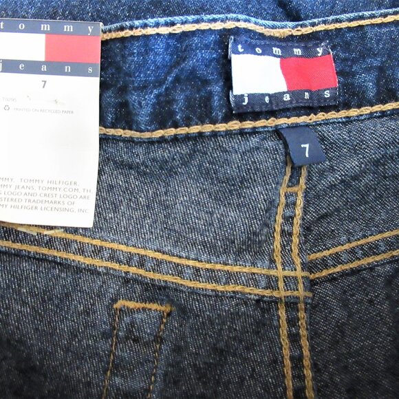 Tommy Hilfiger juniors size 7 dark blue jeans short length NWT Tommy Jeans - Picture 5 of 8